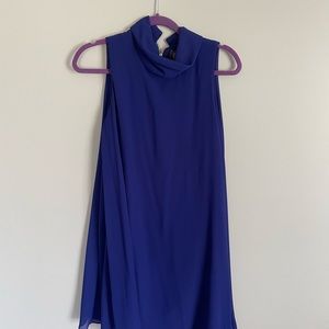 Vince Camuto royal blue shirt dress size 8